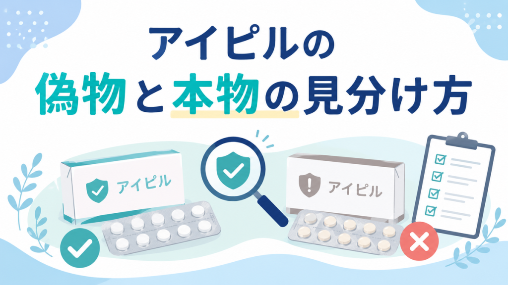 アイピルの偽物と本物の見分け方