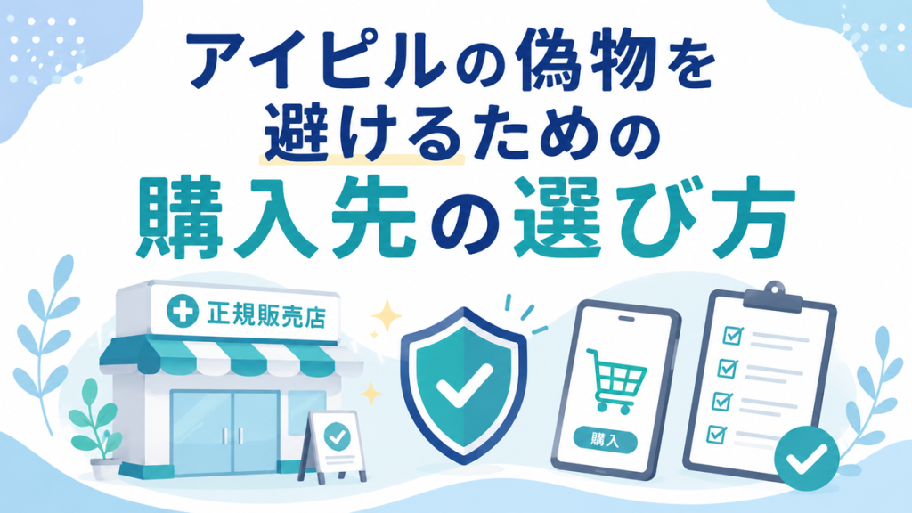 アイピルの偽物を避けるための購入先の選び方