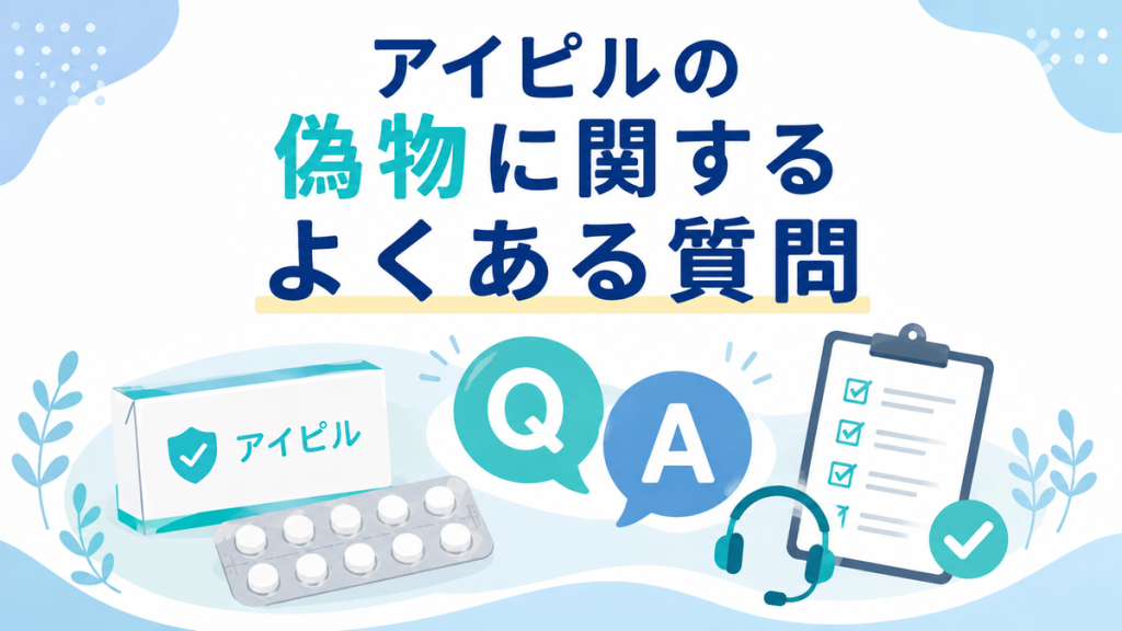 アイピルの偽物に関するよくある質問
