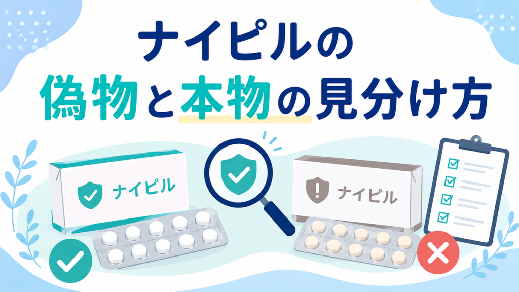 ナイピルの偽物と本物の見分け方